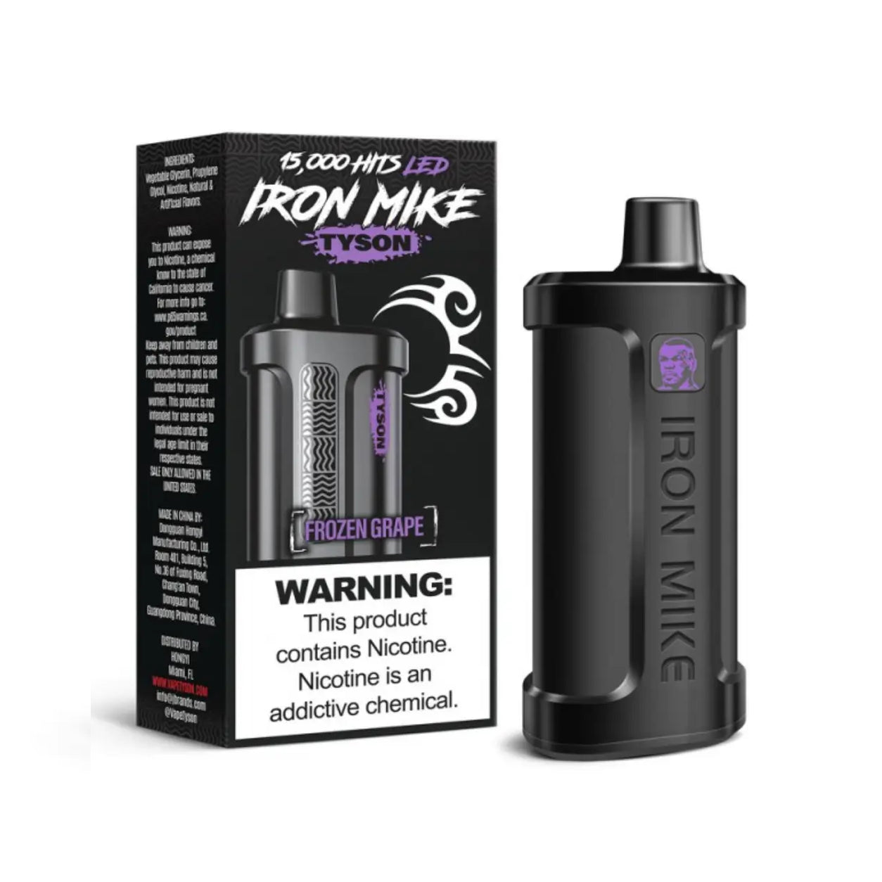 Tyson 2.0 Iron Mike Disposable Vape - Black Coral Wholesale