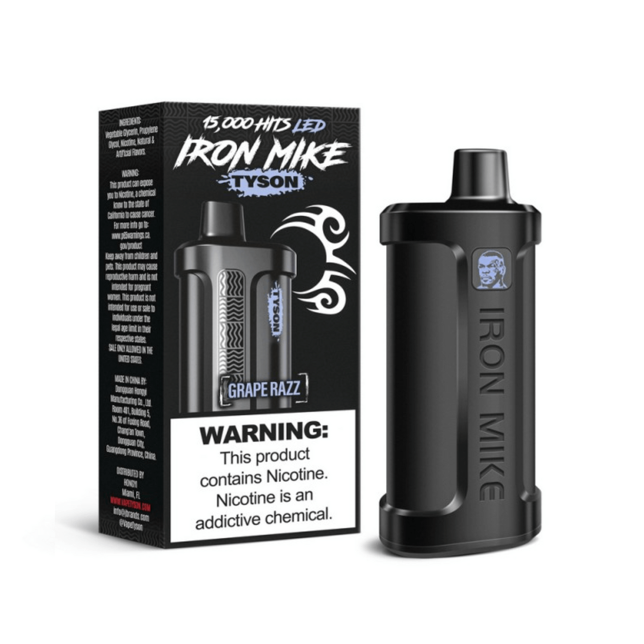 Tyson 2.0 Iron Mike Disposable Vape - Black Coral Wholesale