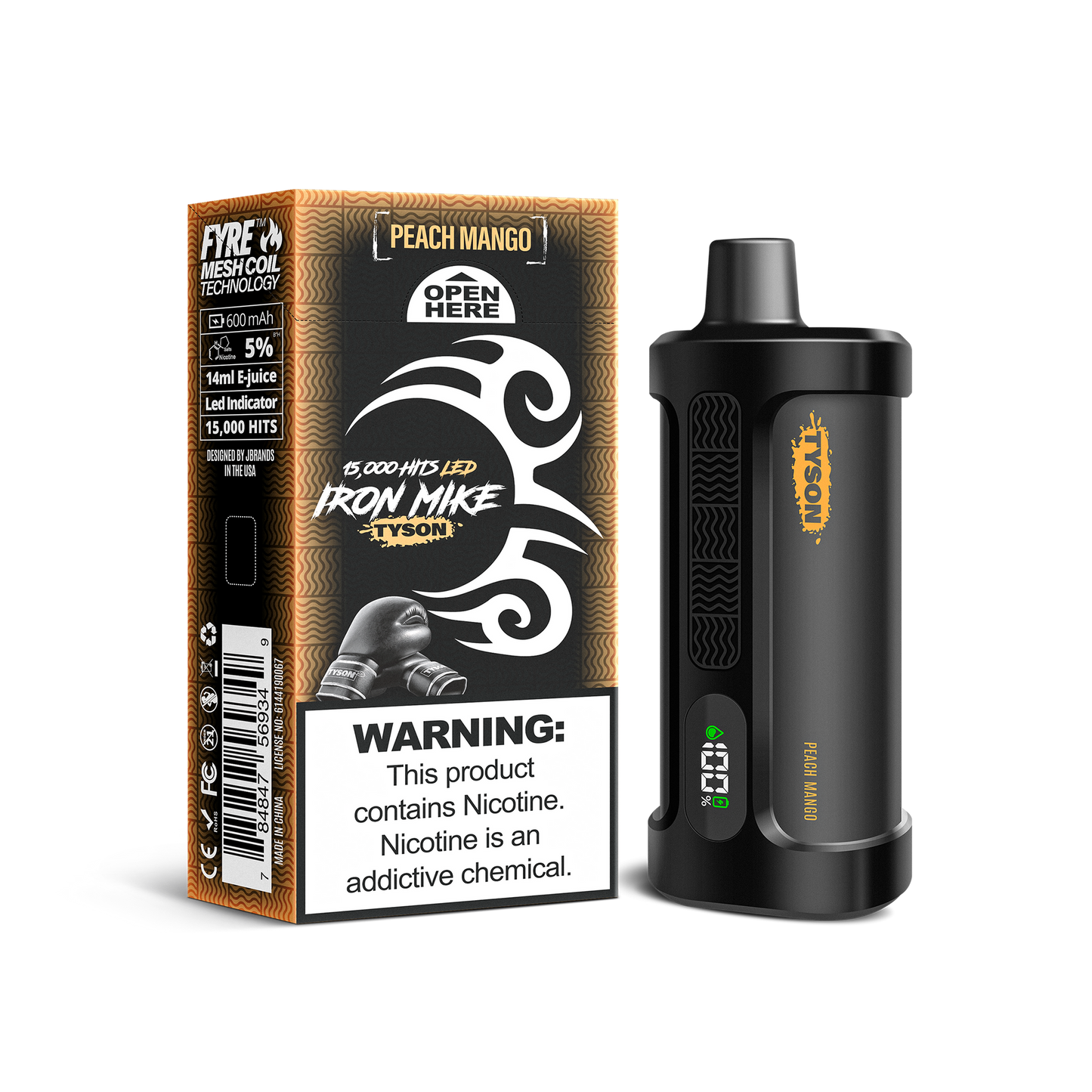 Tyson 2.0 Iron Mike Disposable Vape - Black Coral Wholesale