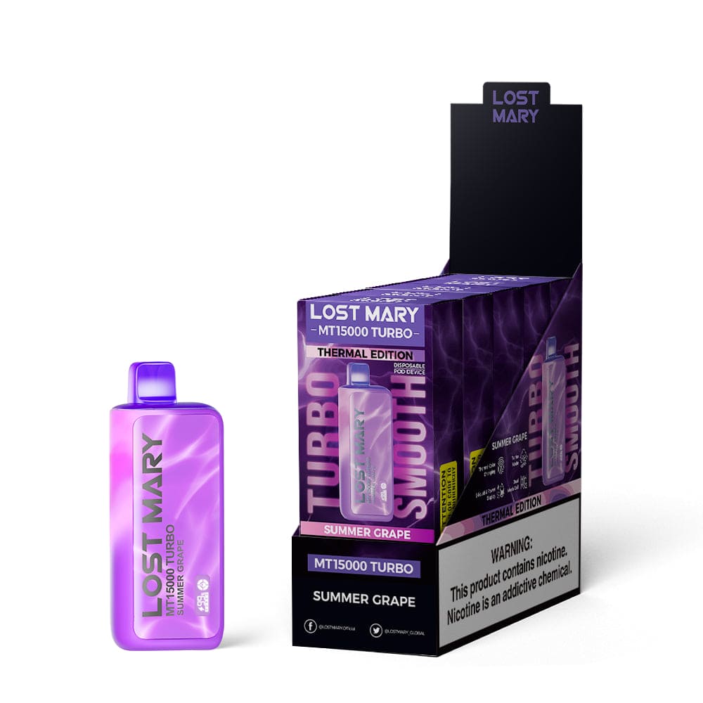 Lost Mary MT15000 Turbo Disposable Vape - Black Coral Wholesale
